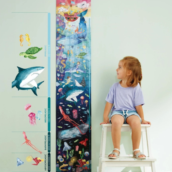 Puzzle 1,5 m „Viața în ocean”, 200 elem.