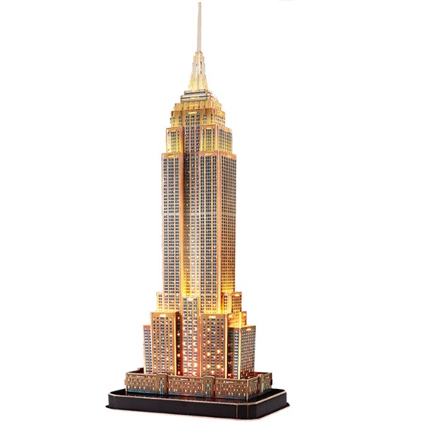3D puzzle “Empire State Building”, cu iluminare LED, 37 elemente