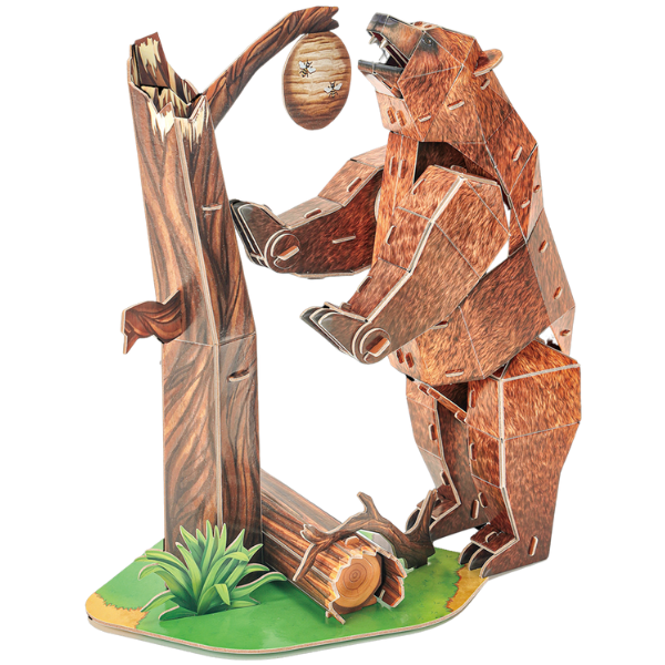 3D puzzle „Urs brun”, 88 elemente