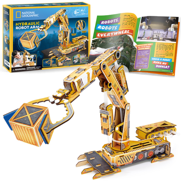 3D puzzle „Braț robotic hidraulic”, 185 eleme..