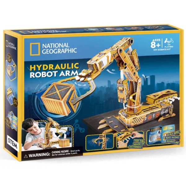 3D puzzle „Braț robotic hidraulic”, 185 elemente