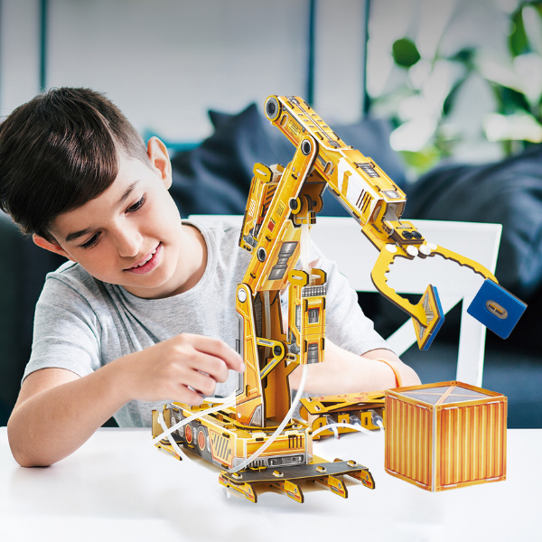 3D puzzle „Braț robotic hidraulic”, 185 elemente