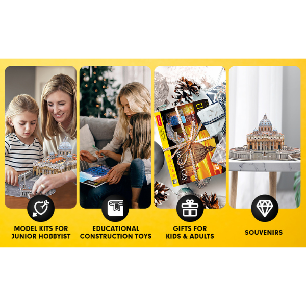 3D puzzle “Catedrala Sfântul Petru”, 101 elemente