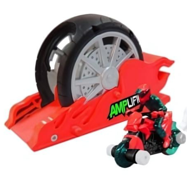Set de joaca „Motocicletă, trotinetă și lansator”