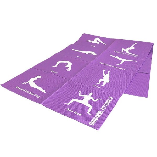Covoraș pilates pliabil 6 mm. 60*170 cm, în geantă