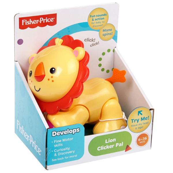 Fisher-Price Jucărie clicker „Animăluțe prieteni”, 3 modele