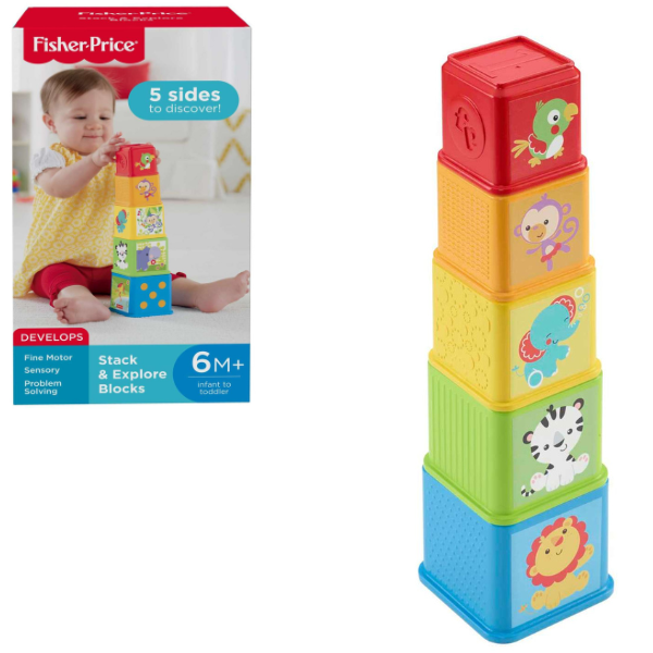 Fisher-Price Piramida „Cuburi cu animale”..