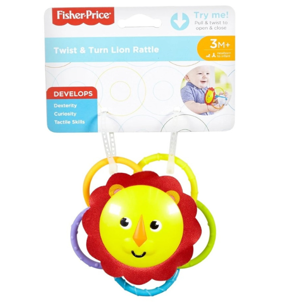 Fisher Price  Zornăitoare cu dentitie „Animăluț”, în asortiment