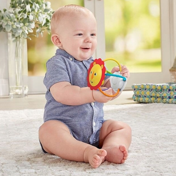Fisher Price  Zornăitoare cu dentitie „Animăluț”, în asortiment