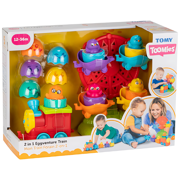 Игрушка 2 в 1 Tomy «Поезд с сюрпризными яйцами»