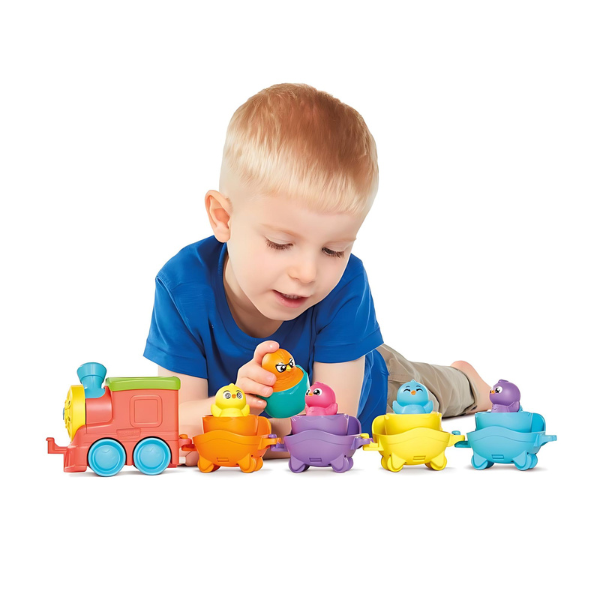 Игрушка 2 в 1 Tomy «Поезд с сюрпризными яйцами»