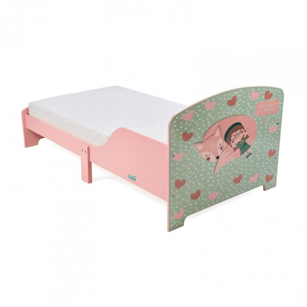 Pat Junior cu protecții laterale Pink Forest, U-Grow