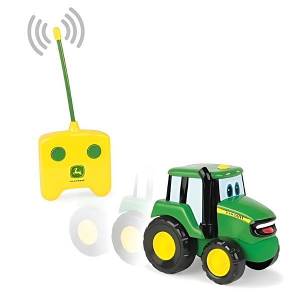 Tractorașul Johnny cu telecomandă – John Deere, Tomy
