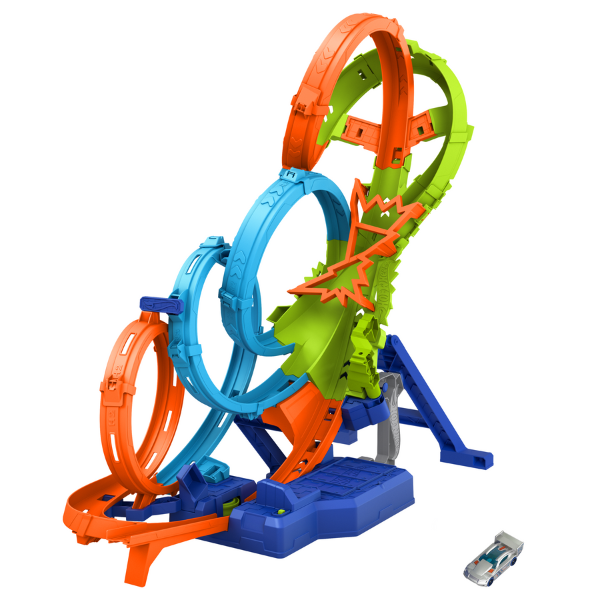Set de Piste Hot Wheels Action 4-Loop Crash Out