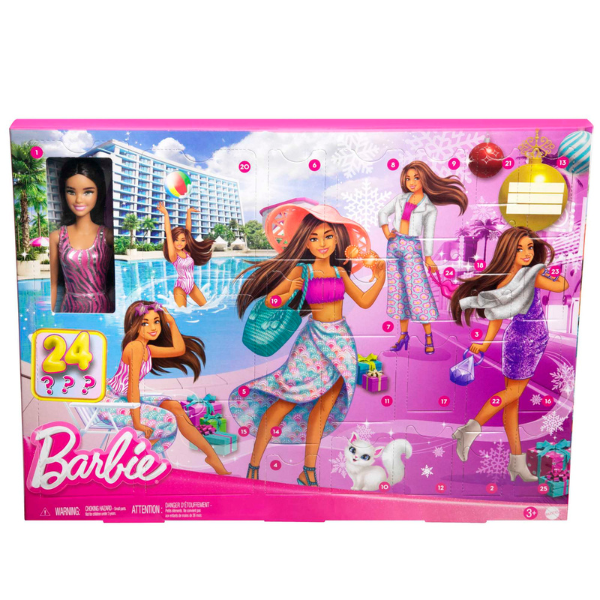 Calendarul Advent Barbie cu 24 de Surprize