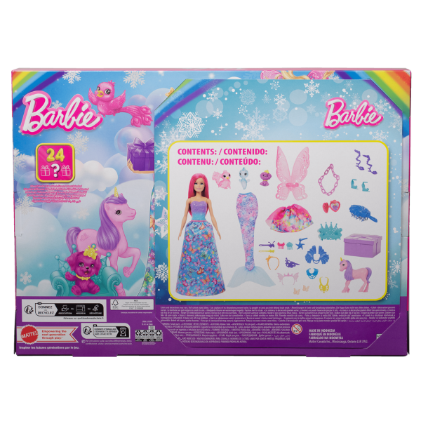 Calendarul Advent Barbie „Sărbători Magice”