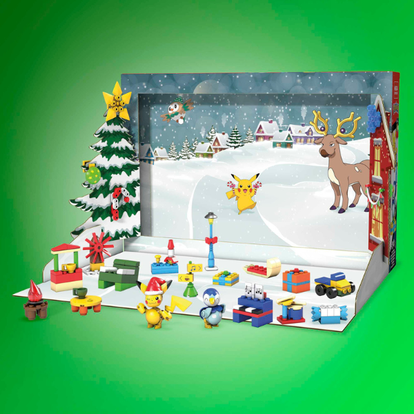 Calendar Advent Pokémon pe 24 zile cu set de construcție