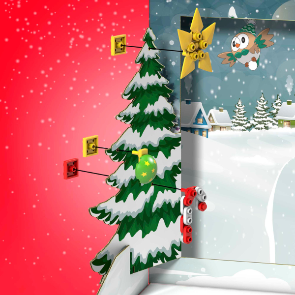 Calendar Advent Pokémon pe 24 zile cu set de construcție