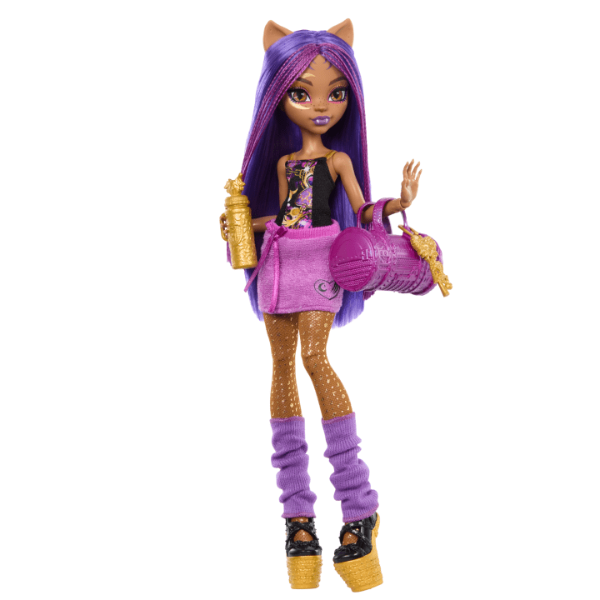 Set de joc Monster High „Clawdeen Wolf cu șifonier”, cu accesorii