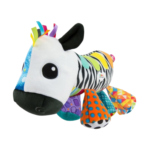 Jucăria muzicală educativă din pluș „Zebra pianistă”