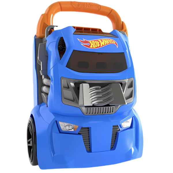 Container portabil pentru 4 piste paralele Hot Wheels