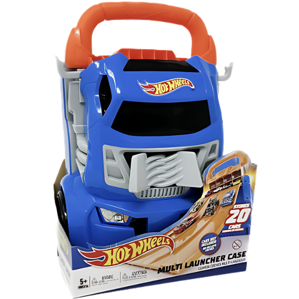 Container portabil pentru 4 piste paralele Hot Wheels