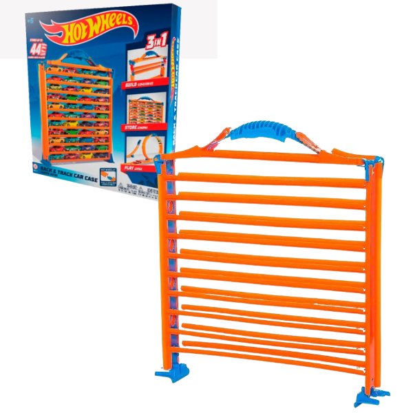 Garaj portabil pentru depozitarea a 44 mașinuțe Hot Wheels