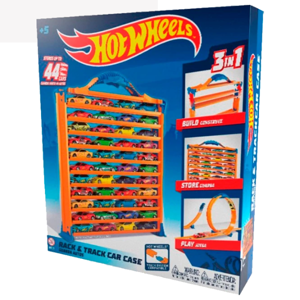 Garaj portabil pentru depozitarea a 44 mașinuțe Hot Wheels