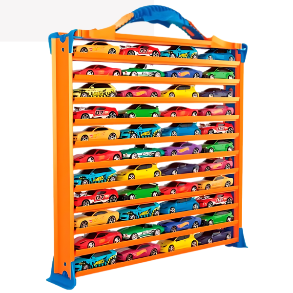 Garaj portabil pentru depozitarea a 44 mașinuțe Hot Wheels