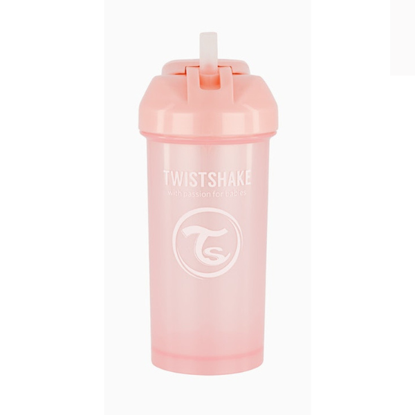 Cana cu Pai, Roz Pastel, 360 ml