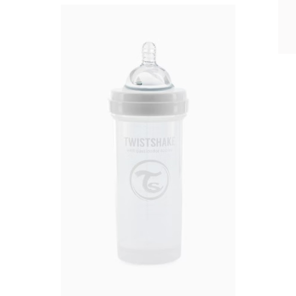 Biberon Anti-Colici, Alb, 260 ml, 0+ luni