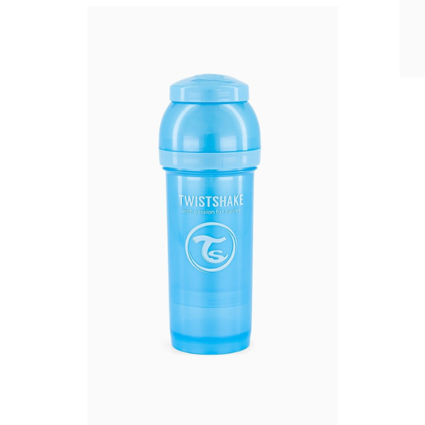 Biberon Anti-Colici, Albastră, 260 ml, 0+ luni