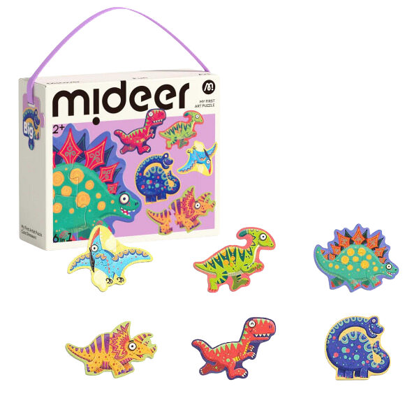 Primul Puzzle „Dinozauri drăguți”, 6 în 1