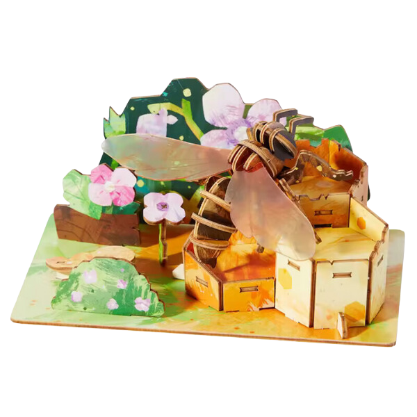 Puzzle 3D din lemn „Albina”, 48 elem.