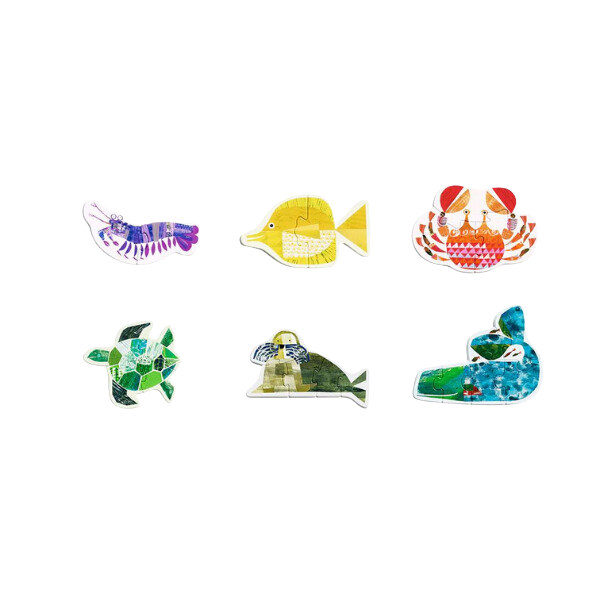 Primul Puzzle „Animale marine”, 6 în 1