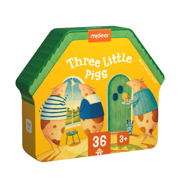 Puzzle cu basme ilustrate „Trei purceluși”, 36 elem.