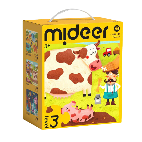 Seria de puzzle-uri „Scene din Viața Animalelor”, 3 în 1, nivelul 3
