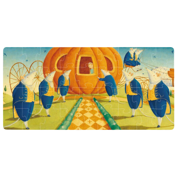 Puzzle cu basme ilustrate „Petrecerea Cenușăresei”, 36 elem.