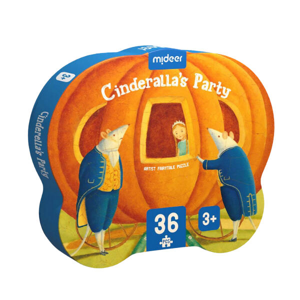 Puzzle cu basme ilustrate „Petrecerea Cenușăresei”, 36 elem.