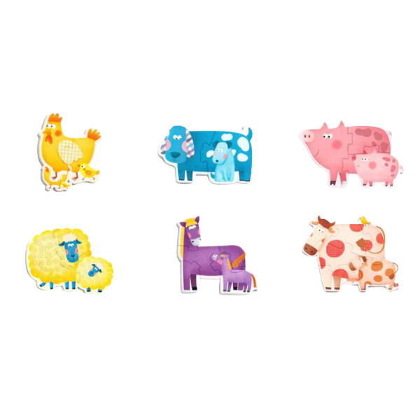 Primul Puzzle  „Animăluțe”, 6 în 1