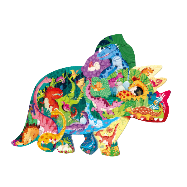 Puzzle în formă de animal „Valea Dinozaurului Fericit”, 48 elem.