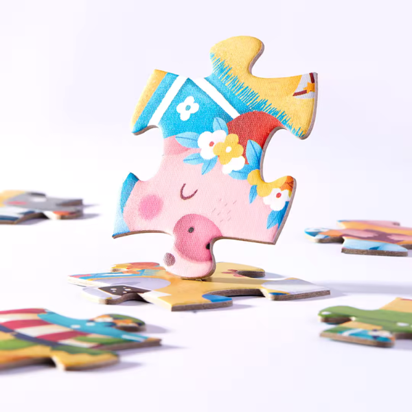 Seria de puzzle-uri „Animăluțe”, 4 în 1