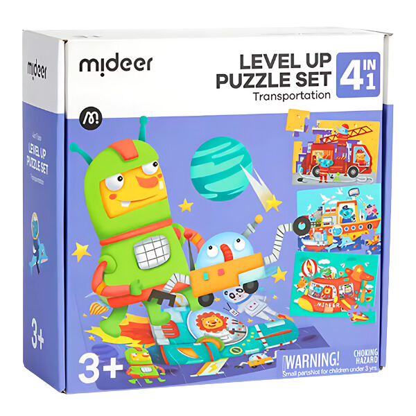 Seria de puzzle-uri „Transport”, 4 în 1