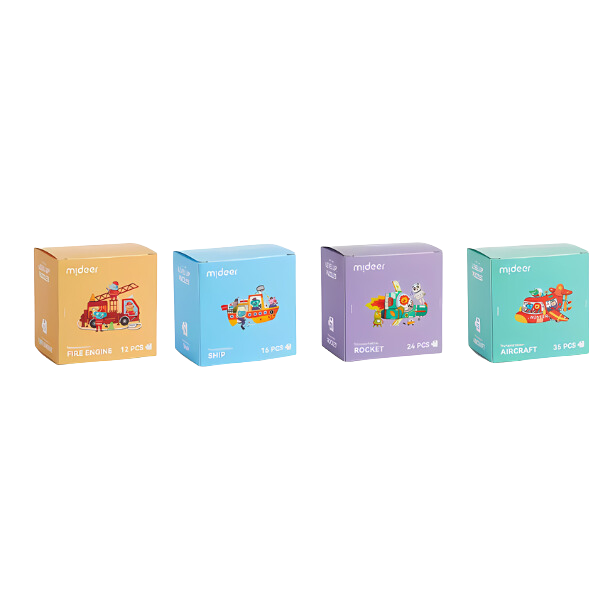 Seria de puzzle-uri „Transport”, 4 în 1
