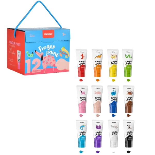 Cumpara  Creativitate - Set de Vopsea pentru Pictura cu Degetele, 12 ..