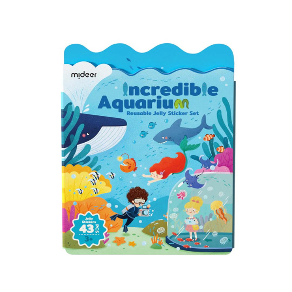 Set de Stickere Gelatinoase Reutilizabile „Acvariu Uimitor”
