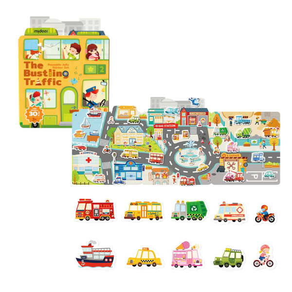 Cumpara  Creativitate - Set de Stickere Gelatinoase Reutilizabile „Tr..