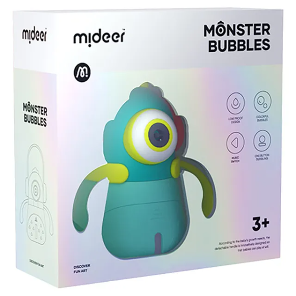 Generator de bule de săpun „Bubbles Monster”, cu lumină și sunet, albastru