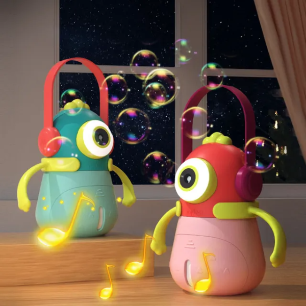 Generator de bule de săpun „Bubbles Monster”, cu lumină și sunet, albastru