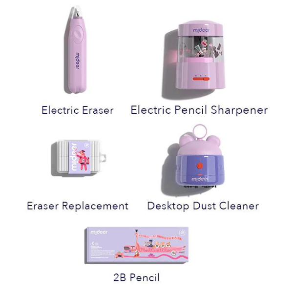 Set electric de papetărie „Candy Purple”